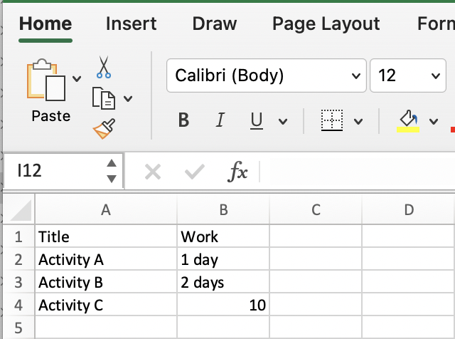 Excel 表格