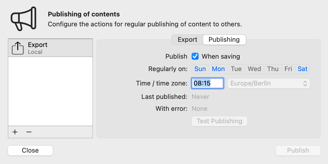 Publish