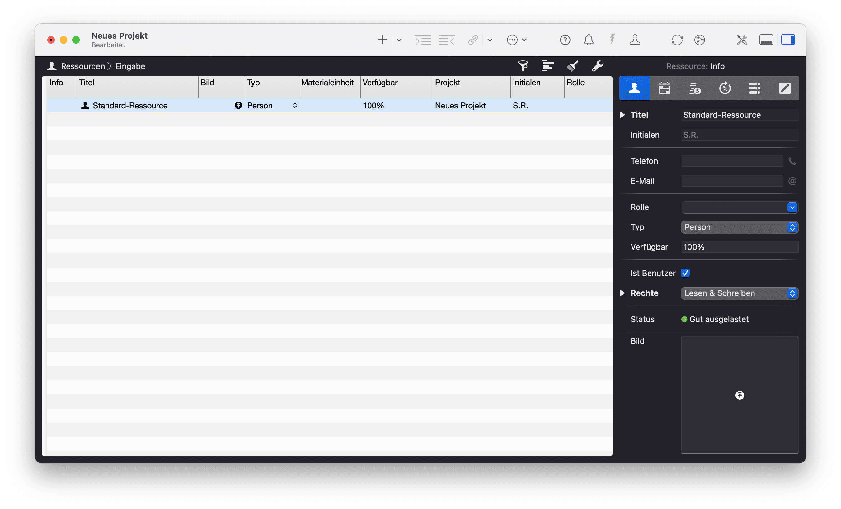 Standard-Ressource Standard-Ressource