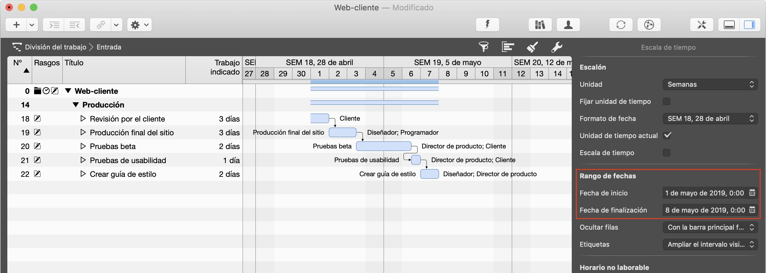 Límite de tiempo visible