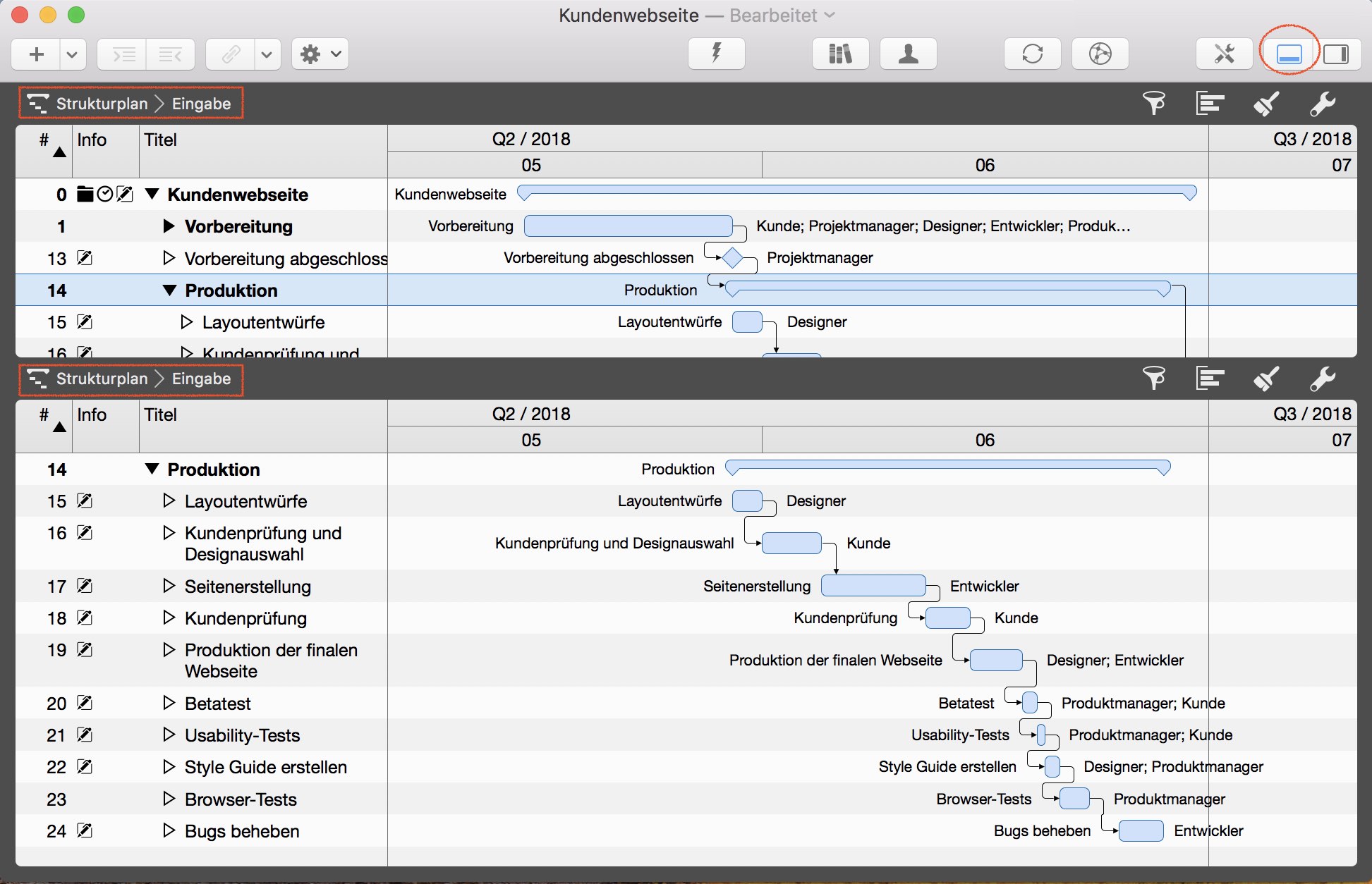 Detailansicht verwenden