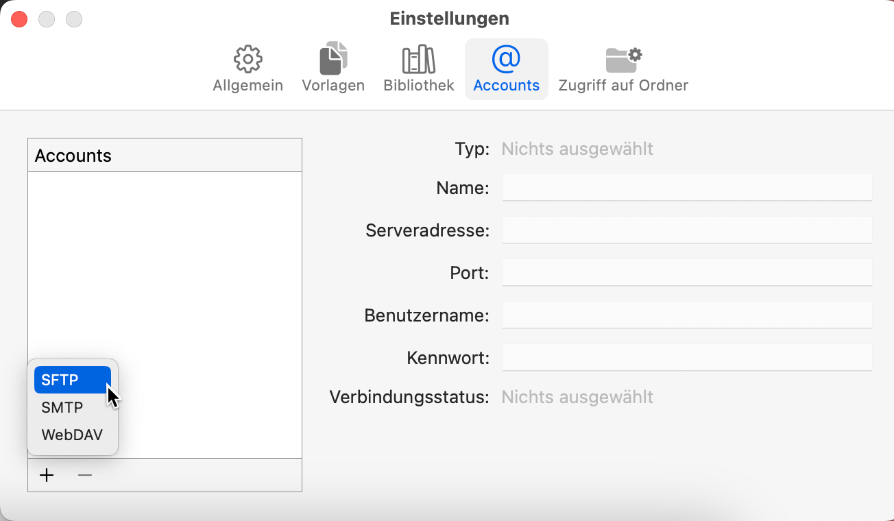 Merlin Project - Einstellungen - Accounts Merlin Project - Einstellungen - Accounts