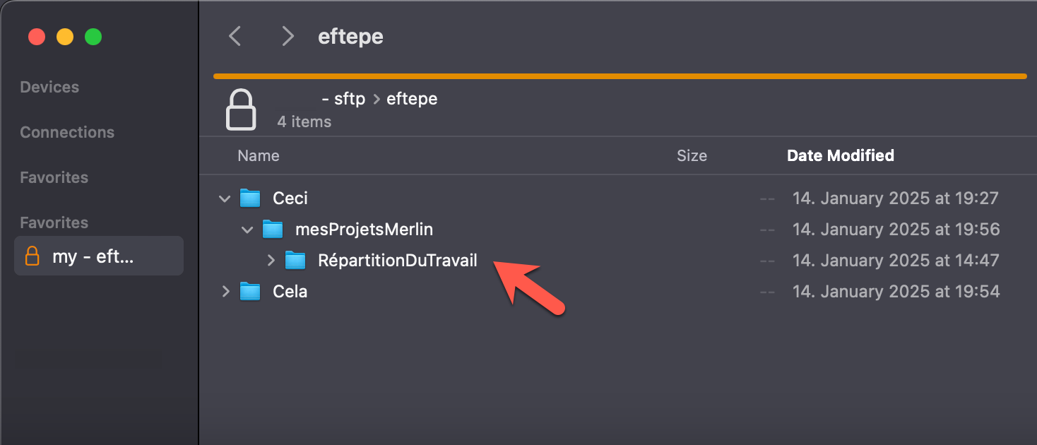 Sur le serveur