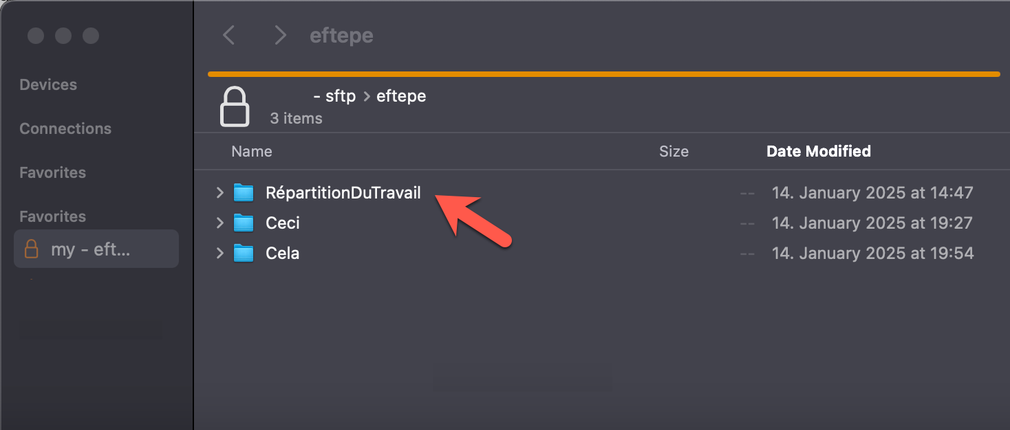 Sur le serveur