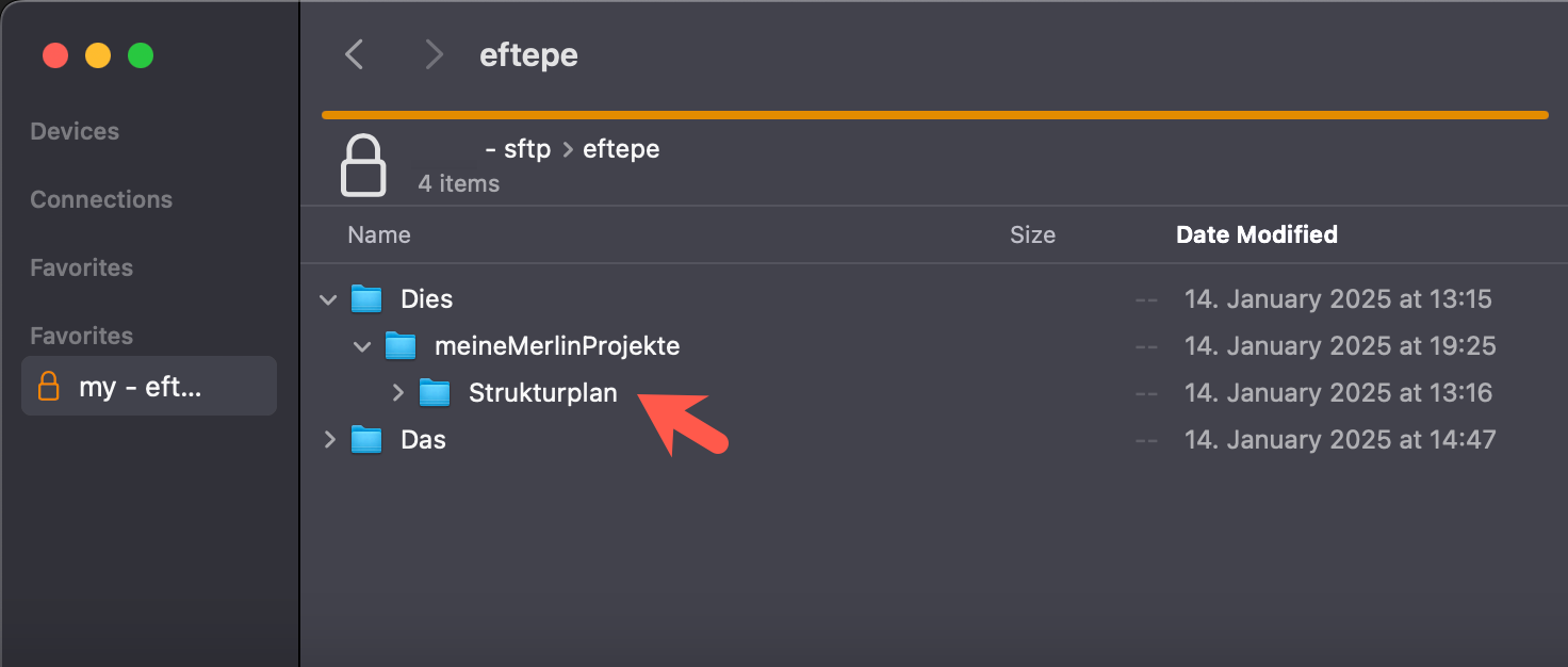 Auf dem Server