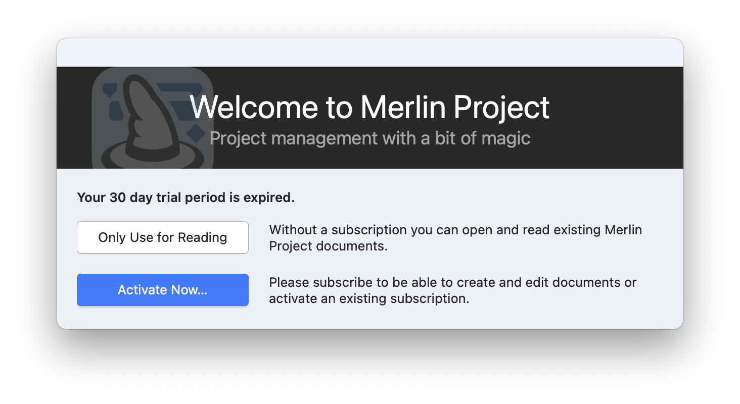Free viewer for Merlin Project documents
