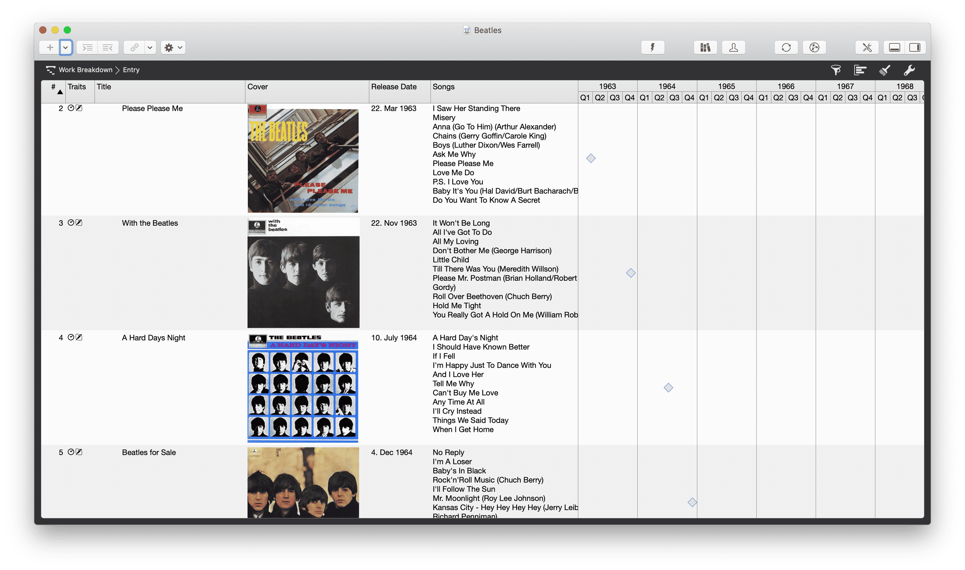 The Beatles records