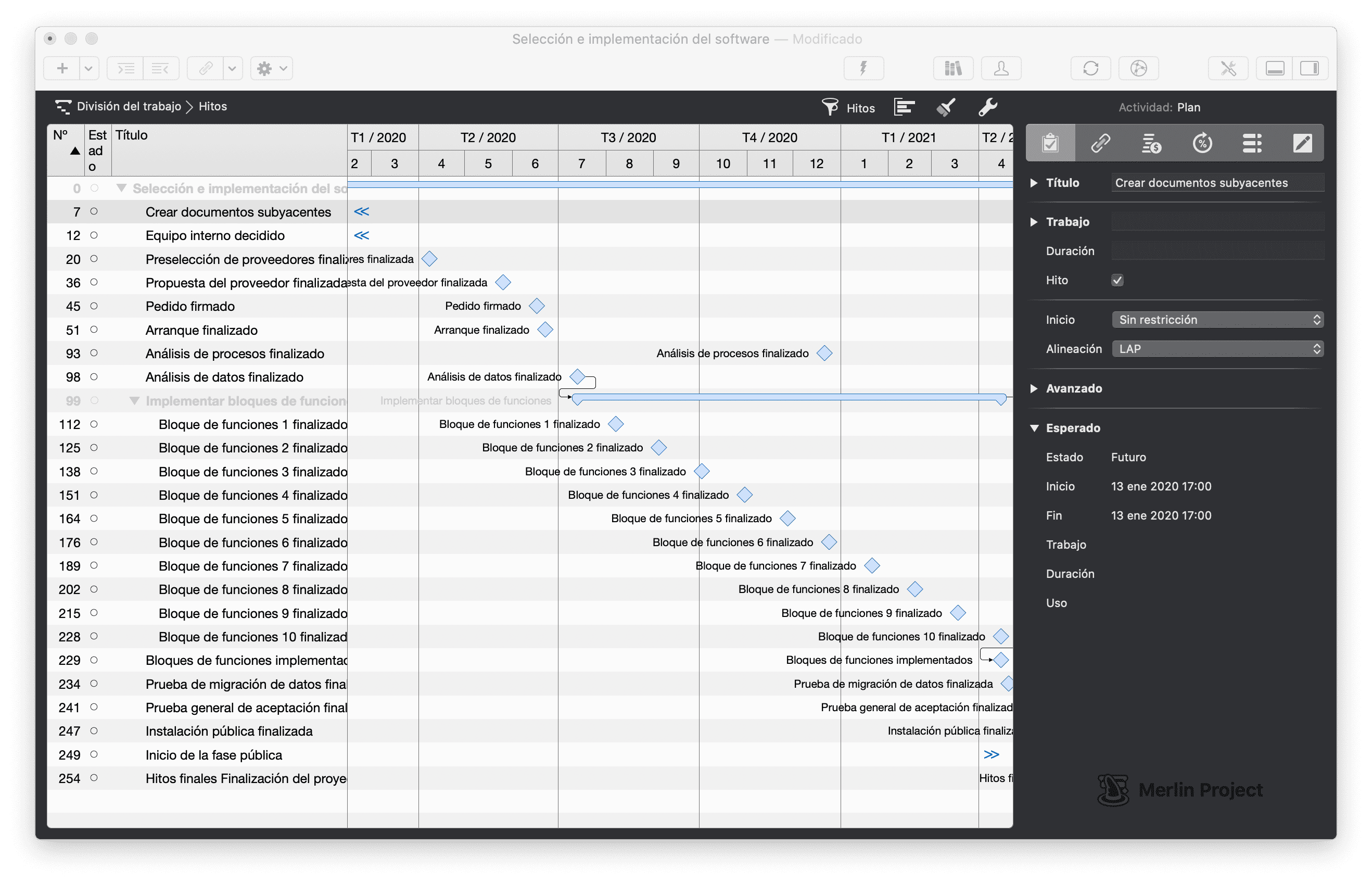 Seleccion e implementación del software